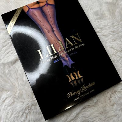 Honey Birdette Stockings LILIAN???? Violet Thigh High Suspender Stockings Small